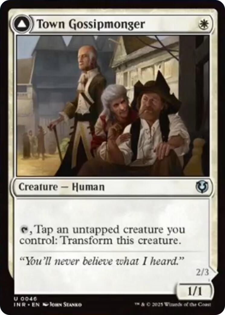 Town Gossipmonger // Incited Rabble [Innistrad Remastered] | Good Games Adelaide SA
