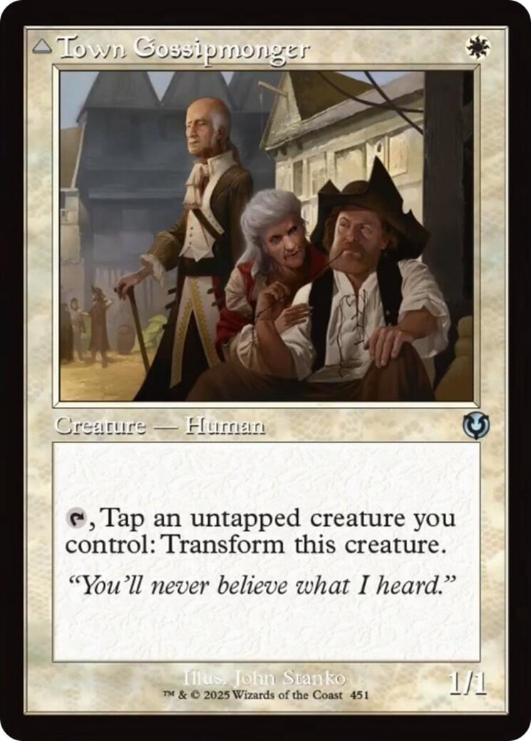 Town Gossipmonger // Incited Rabble (Retro Frame) [Innistrad Remastered] | Good Games Adelaide SA