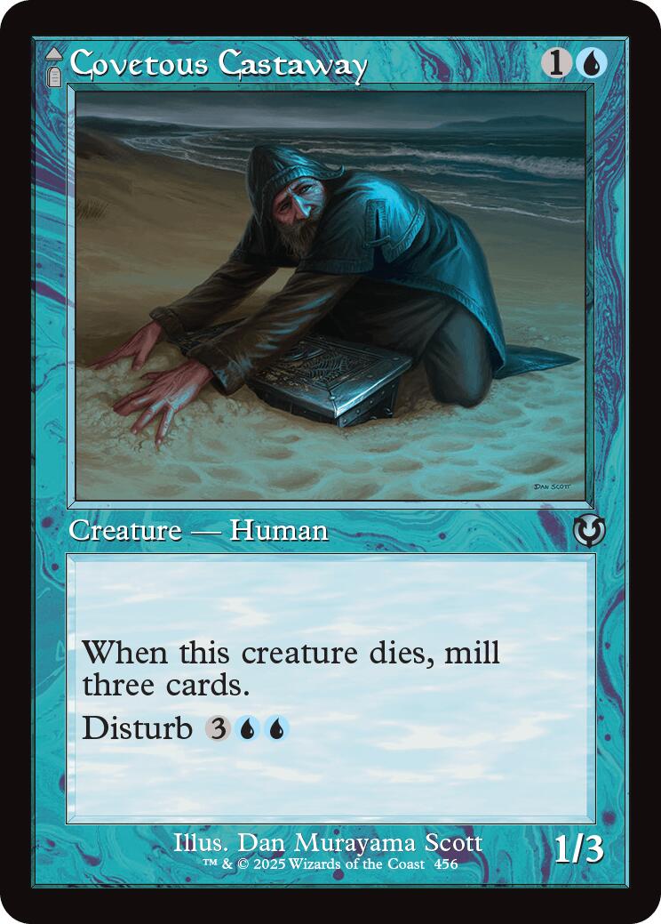Covetous Castaway // Ghostly Castigator (Retro Frame) [Innistrad Remastered] | Good Games Adelaide SA