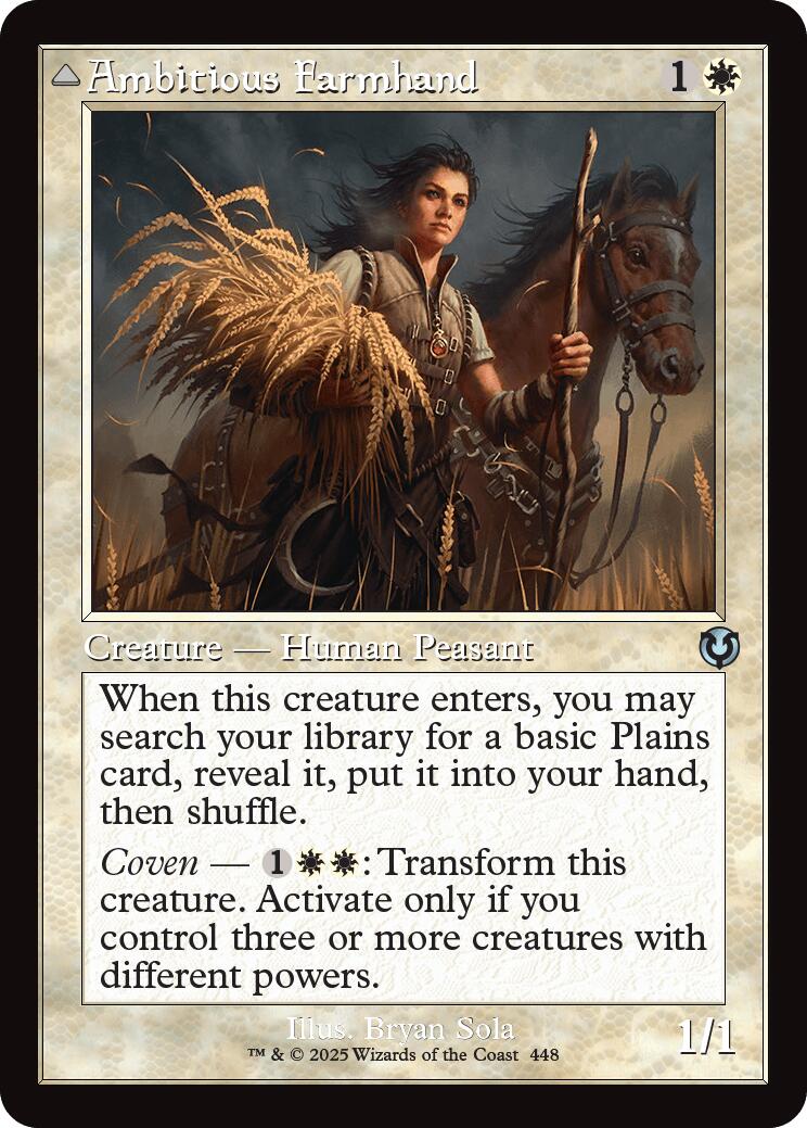 Ambitious Farmhand // Seasoned Cathar (Retro Frame) [Innistrad Remastered] | Good Games Adelaide SA