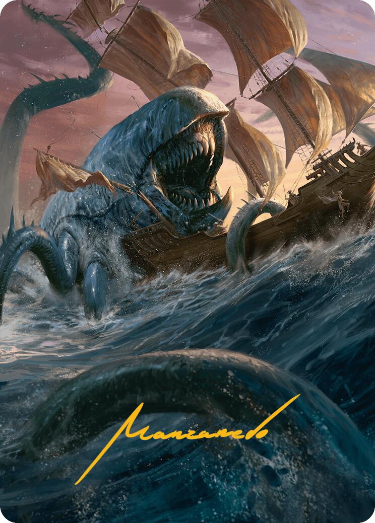 Hullbreaker Horror Art Card (Gold-Stamped Signature) [Innistrad Remastered Art Series] | Good Games Adelaide SA