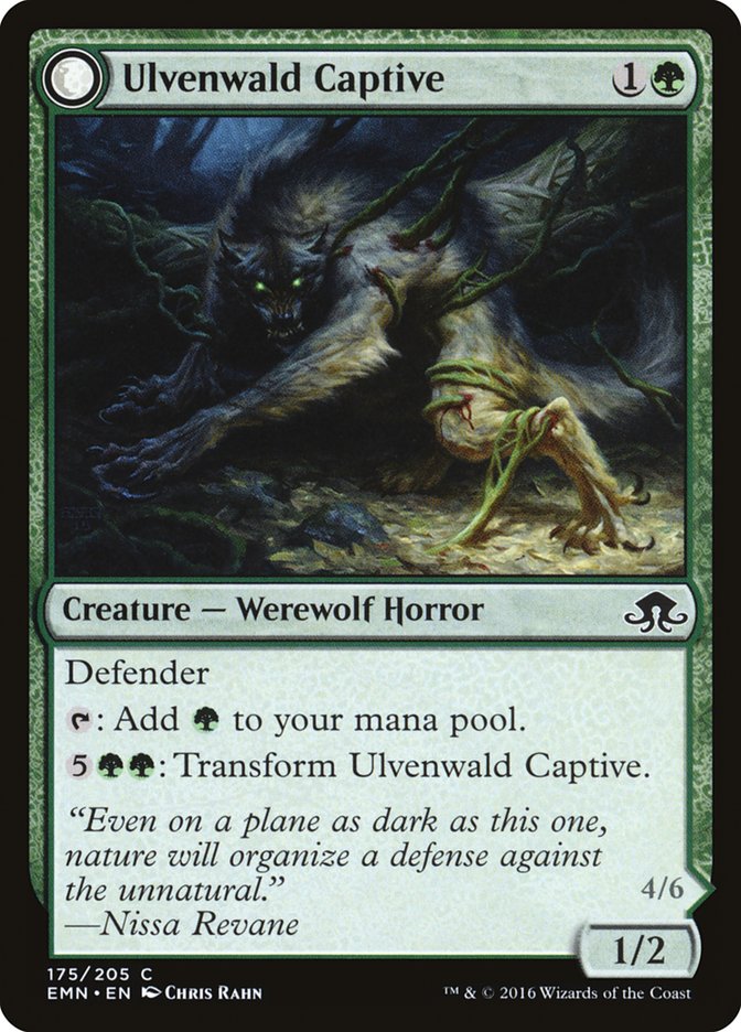 Ulvenwald Captive // Ulvenwald Abomination 175 (Eldritch Moon)  - Foil | Good Games Adelaide SA