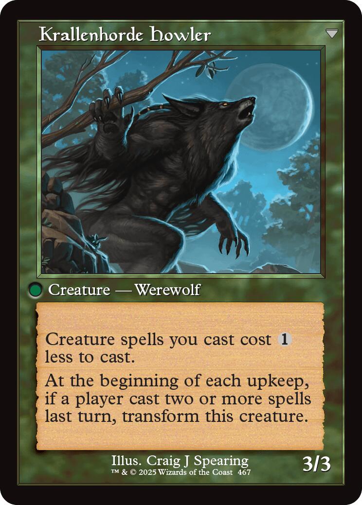 Duskwatch Recruiter // Krallenhorde Howler (Retro Frame) [Innistrad Remastered] | Good Games Adelaide SA