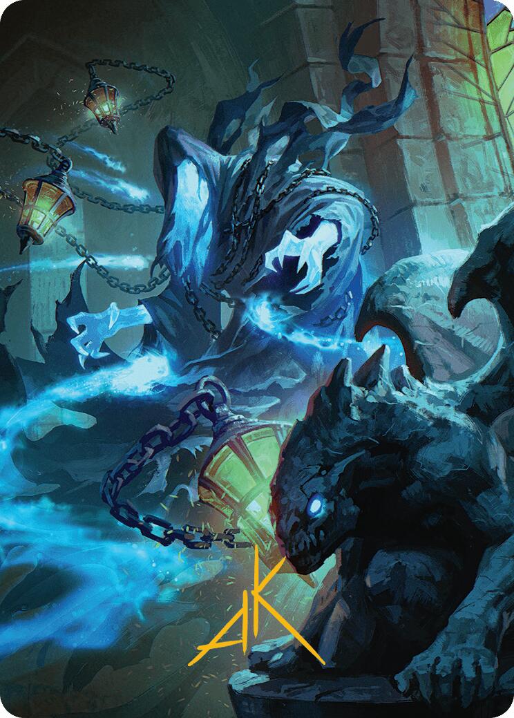 Mausoleum Wanderer Art Card (Gold-Stamped Signature) [Innistrad Remastered Art Series] | Good Games Adelaide SA