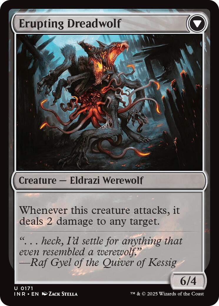 Smoldering Werewolf // Erupting Dreadwolf [Innistrad Remastered] | Good Games Adelaide SA