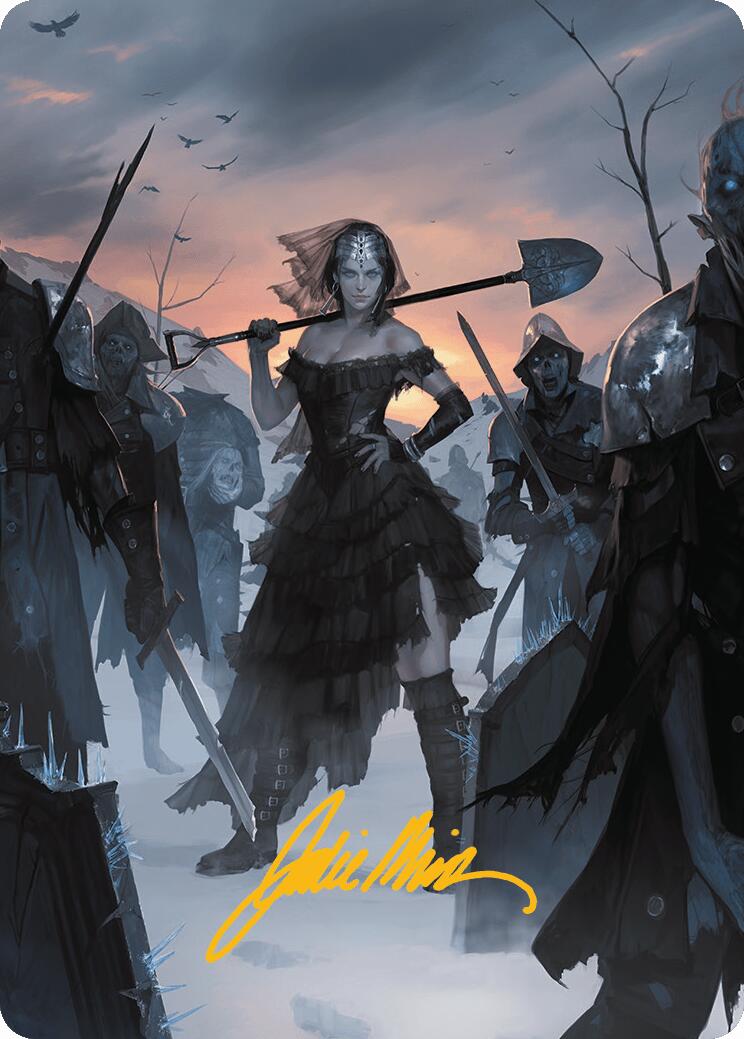 Heartless Summoning Art Card (Gold-Stamped Signature) [Innistrad Remastered Art Series] | Good Games Adelaide SA