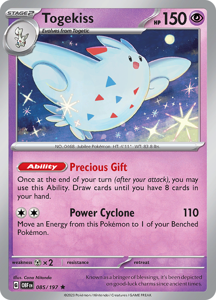 Togekiss (085/197) [Scarlet & Violet: Obsidian Flames] | Good Games Adelaide SA