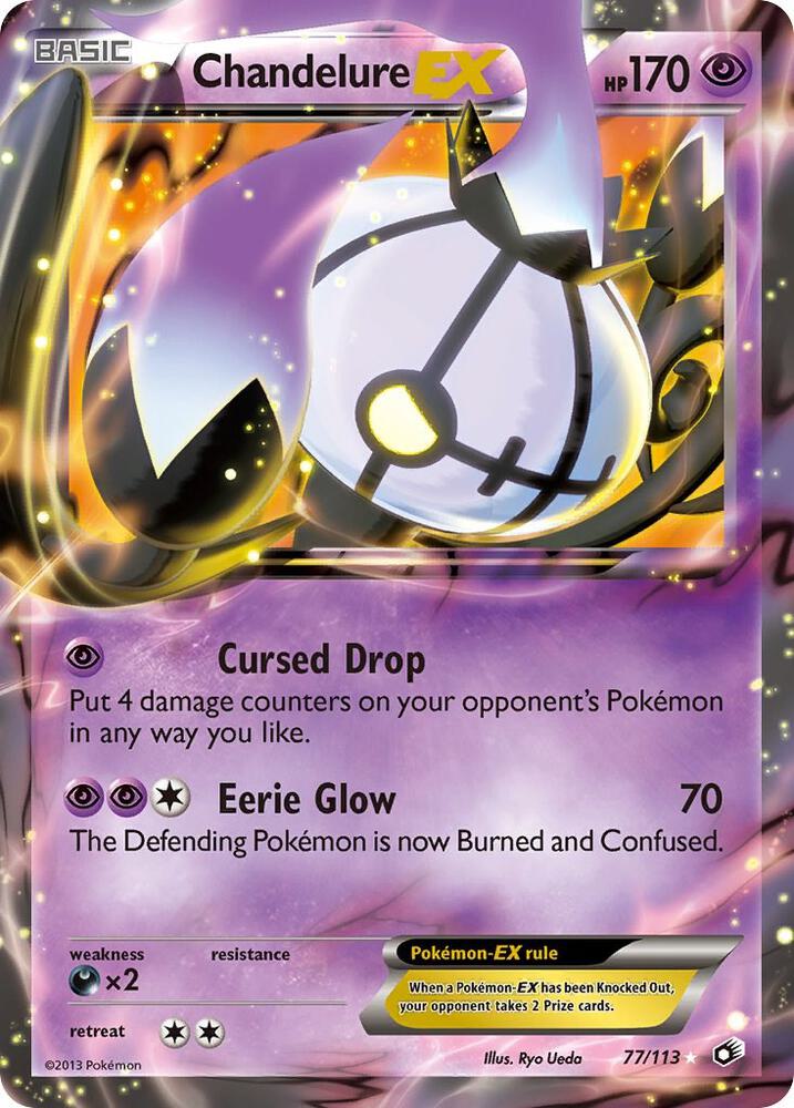 Chandelure EX 77/113 (Legendary Treasures)  - Holofoil | Good Games Adelaide SA
