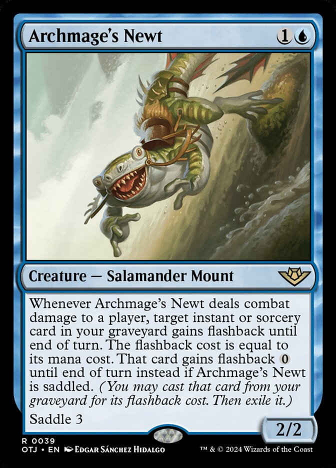 Archmage's Newt 39 (Outlaws of Thunder Junction)  - Foil | Good Games Adelaide SA