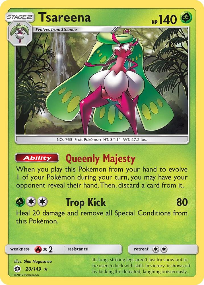 Tsareena 20/149 (SM Base Set)  - Holofoil | Good Games Adelaide SA