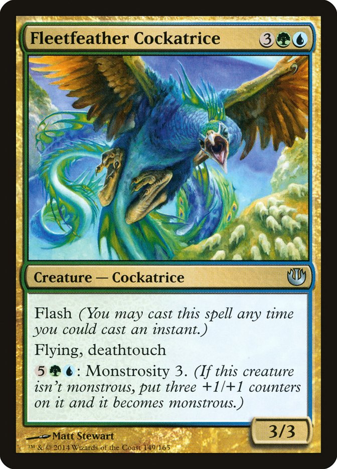 Fleetfeather Cockatrice 149 (Journey Into Nyx)  - Foil | Good Games Adelaide SA