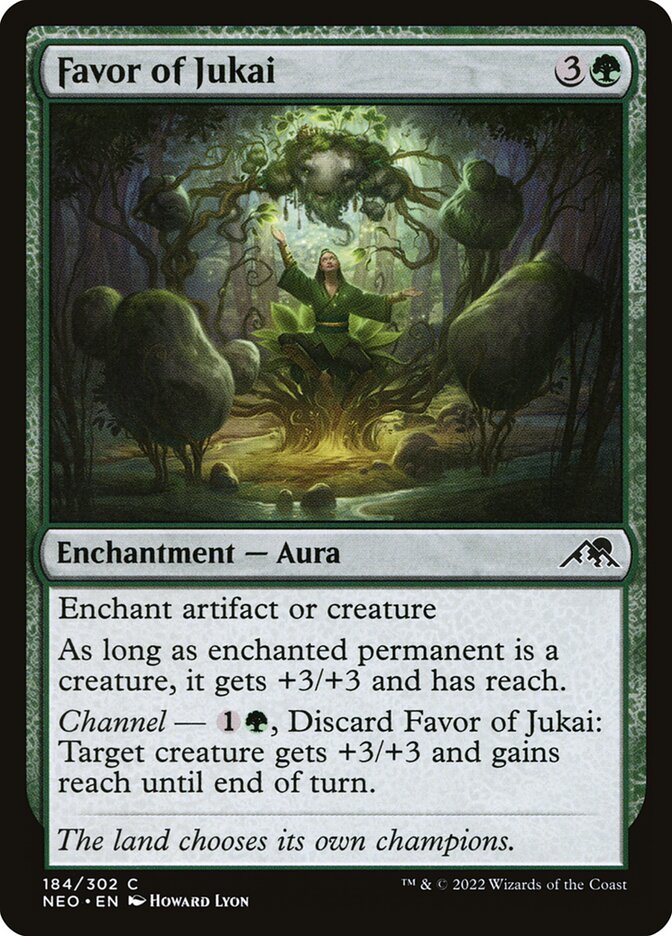 Favor of Jukai 184 (Kamigawa: Neon Dynasty)  - Foil | Good Games Adelaide SA