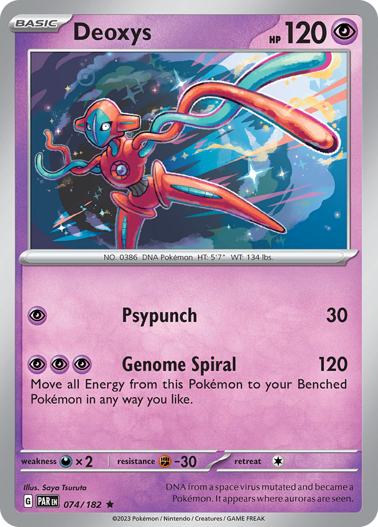 Deoxys (074/182) [Scarlet & Violet: Paradox Rift] | Good Games Adelaide SA