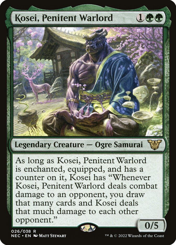 Kosei, Penitent Warlord 26 (Commander: Kamigawa: Neon Dynasty)  | Good Games Adelaide SA