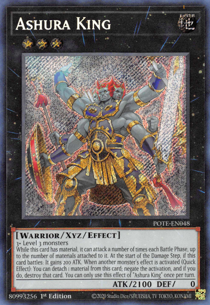 Ashura King [POTE-EN048] Secret Rare | Good Games Adelaide SA