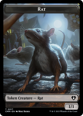 Eldrazi Spawn // Rat Double-Sided Token [Commander Masters Tokens] | Good Games Adelaide SA