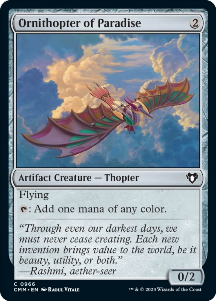 Ornithopter of Paradise [Commander Masters] | Good Games Adelaide SA