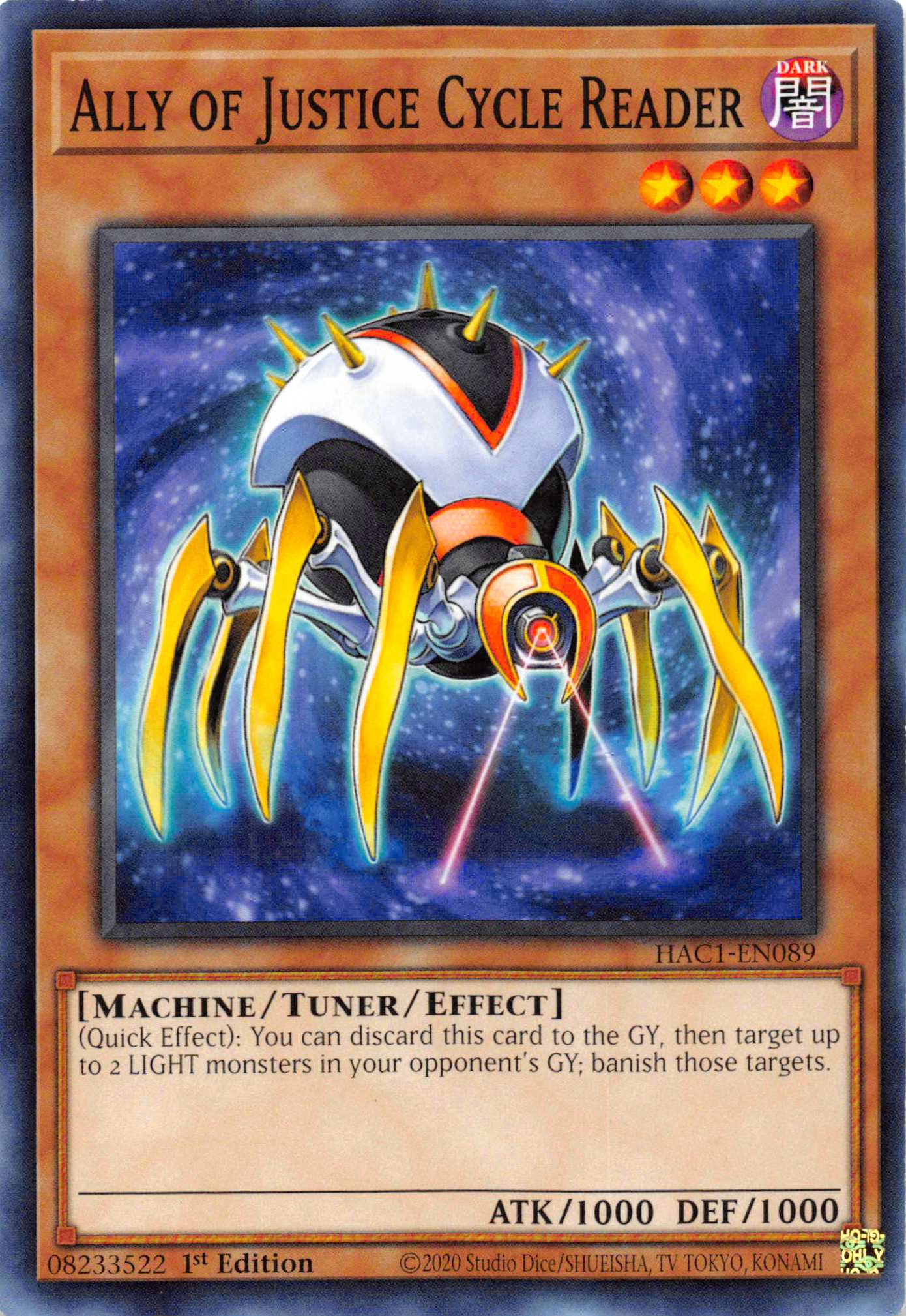 Ally of Justice Cycle Reader [HAC1-EN089] Common | Good Games Adelaide SA