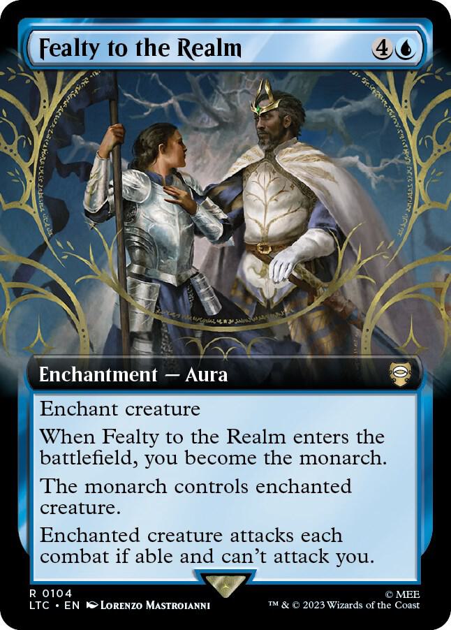 Fealty to the Realm 104 (Commander: The Lord of the Rings: Tales of Middle-earth)  - Extended Art | Good Games Adelaide SA