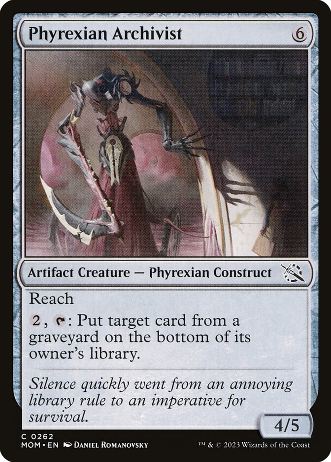 Phyrexian Archivist 262 (March of the Machine)  | Good Games Adelaide SA