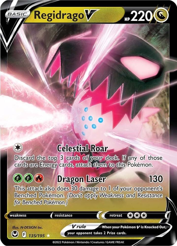 Regidrago V 135/195 (SWSH12: Silver Tempest)  - Holofoil | Good Games Adelaide SA