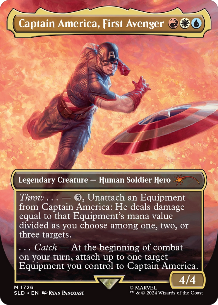 Captain America, First Avenger (Rainbow Foil) [Secret Lair Drop Series] | Good Games Adelaide SA