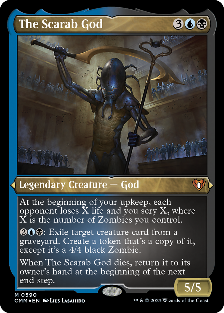The Scarab God (Foil Etched) [Commander Masters] | Good Games Adelaide SA