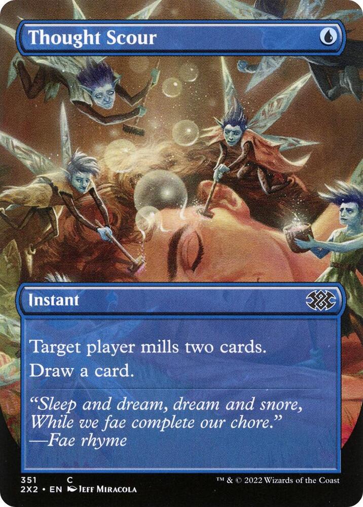 Thought Scour Borderless 351 (Double Masters 2022)  | Good Games Adelaide SA