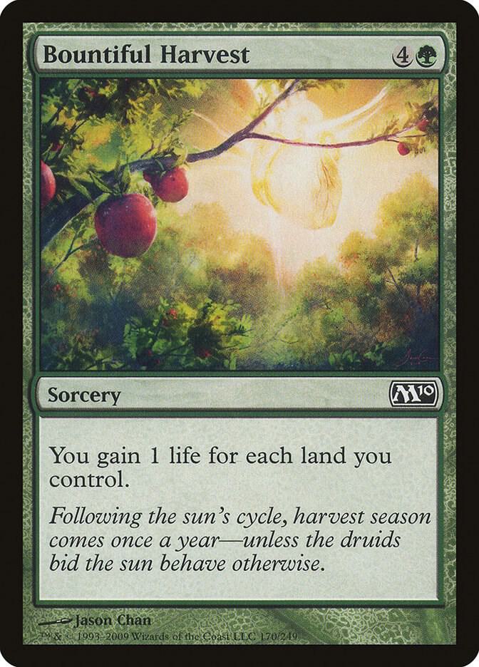 Bountiful Harvest 170/249 (Magic 2010 (M10))  - Foil | Good Games Adelaide SA