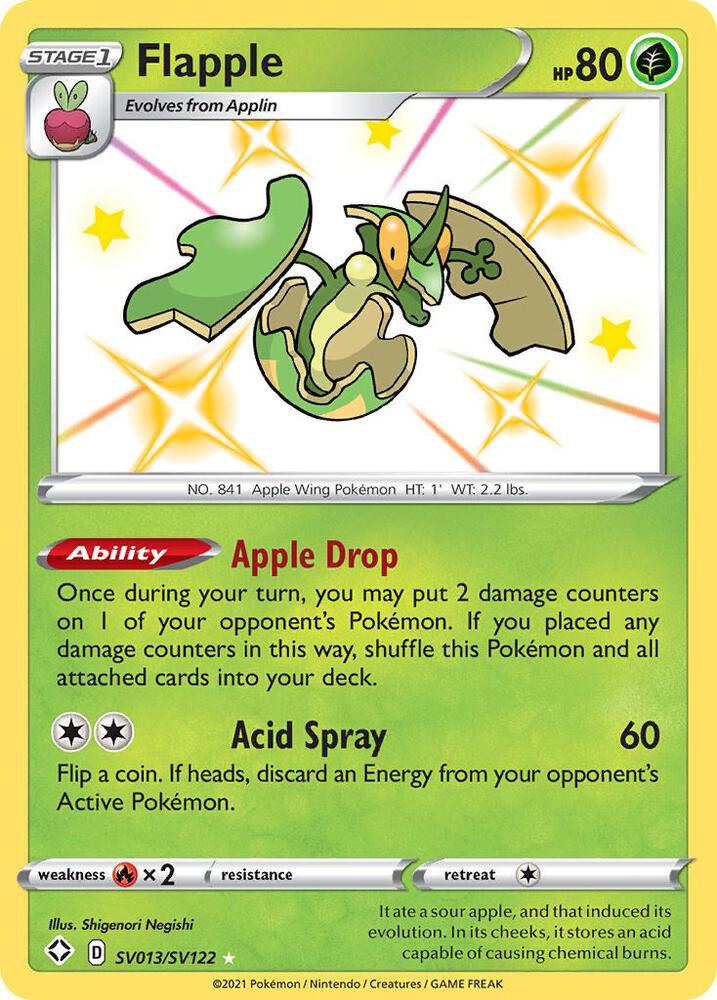 Flapple SV013/SV122 (Shining Fates: Shiny Vault)  - Holofoil | Good Games Adelaide SA