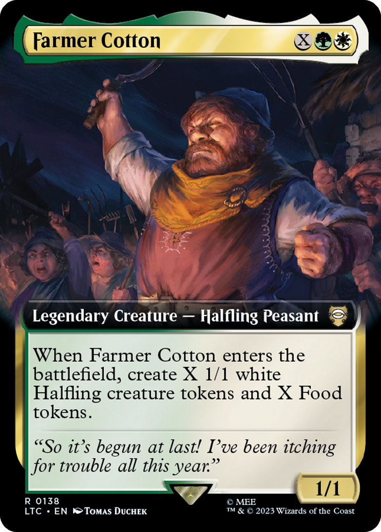 Farmer Cotton (Extended Art) [The Lord of the Rings: Tales of Middle-Earth Commander] | Good Games Adelaide SA