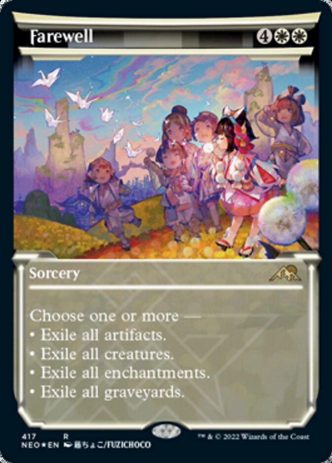 Farewell (Showcase) (Foil Etched) [Kamigawa: Neon Dynasty] | Good Games Adelaide SA