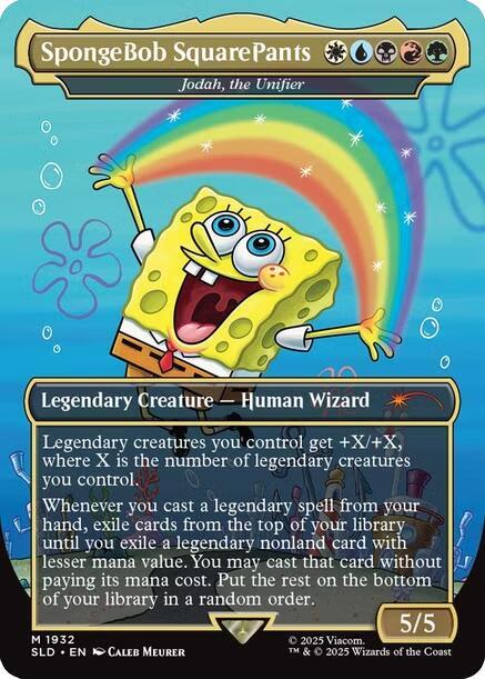 SpongeBob SquarePants Jodah the Unifier 1932 (Secret Lair Drop Series)  | Good Games Adelaide SA