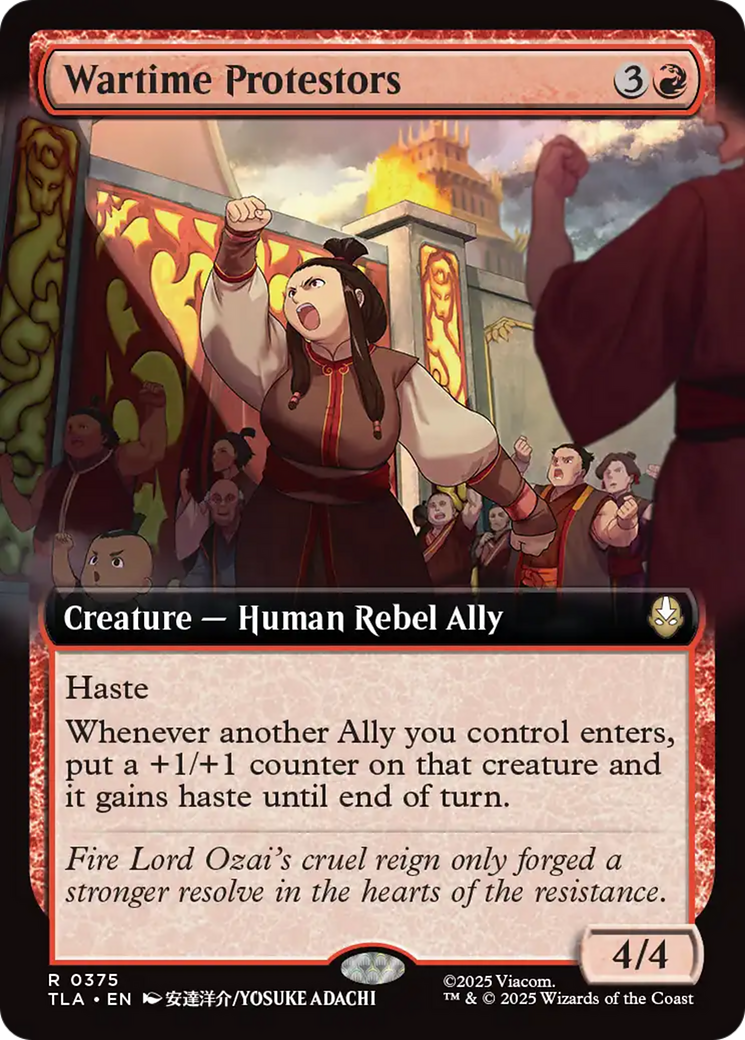 Wartime Protestors (Extended Art) [Avatar: The Last Airbender] | Good Games Adelaide SA