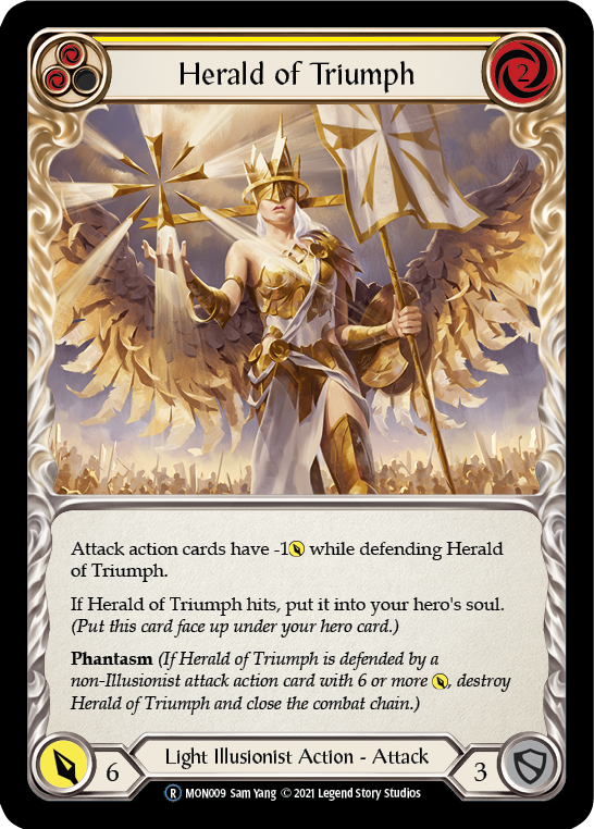 Herald of Triumph (Yellow) [U-MON009] Unlimited Normal | Good Games Adelaide SA