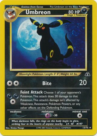 Umbreon (13/75) [Neo Discovery Unlimited] | Good Games Adelaide SA