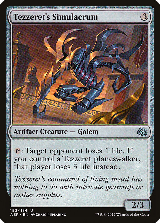 Tezzeret's Simulacrum [Aether Revolt] | Good Games Adelaide SA