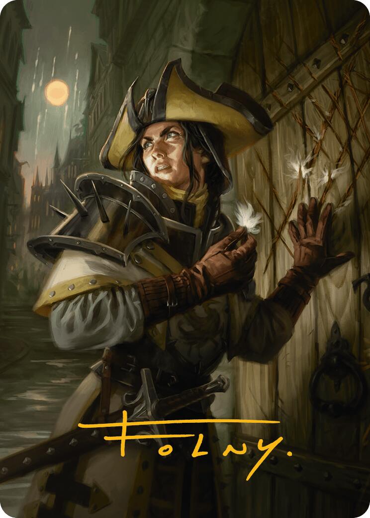 Thraben Inspector Art Card (Gold-Stamped Signature) [Innistrad Remastered Art Series] | Good Games Adelaide SA