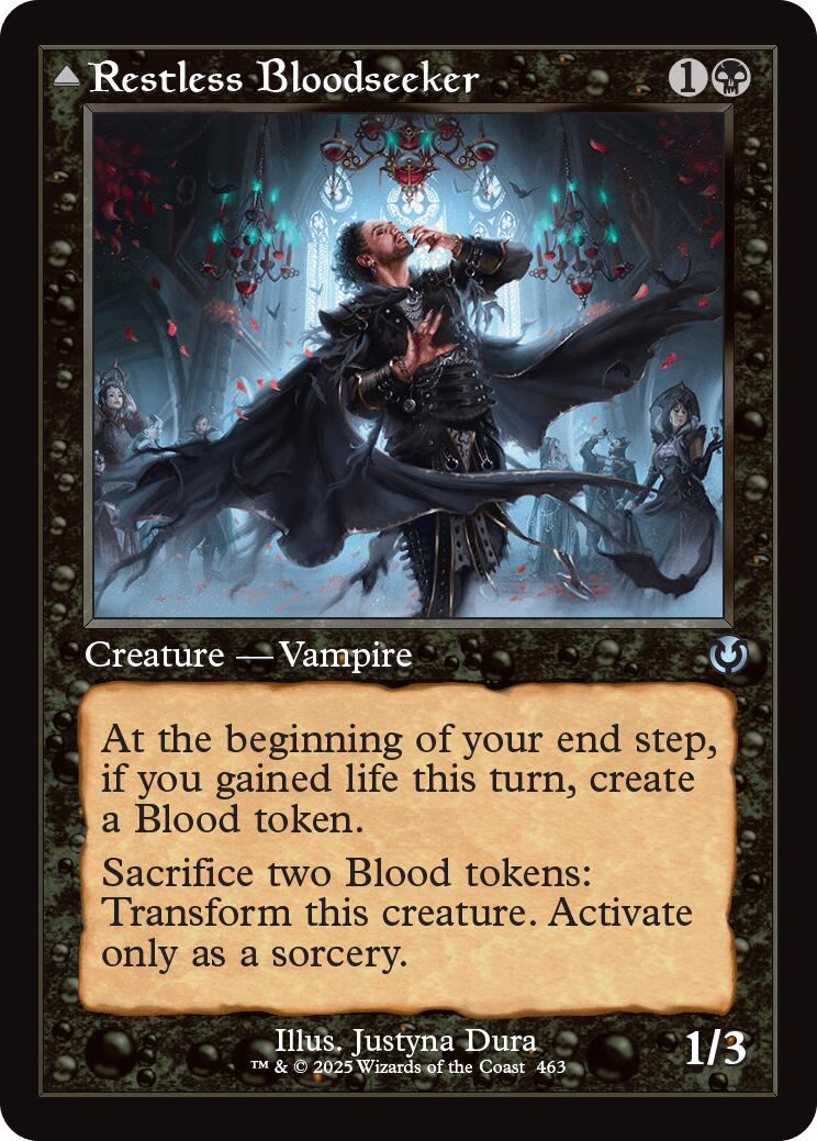 Restless Bloodseeker // Bloodsoaked Reveler (Retro Frame) [Innistrad Remastered] | Good Games Adelaide SA