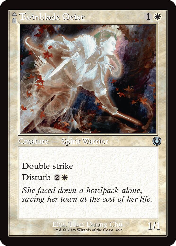Twinblade Geist // Twinblade Invocation (Retro Frame) [Innistrad Remastered] | Good Games Adelaide SA