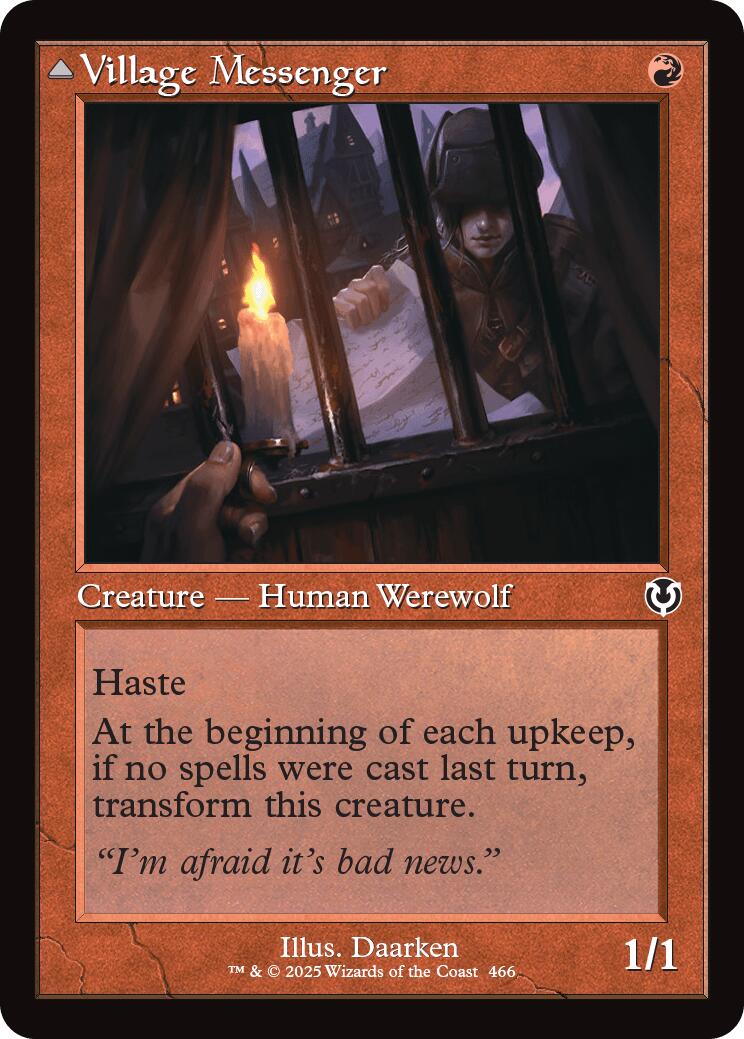 Village Messenger Treatments // Moonrise Intruder (Retro Frame) [Innistrad Remastered] | Good Games Adelaide SA