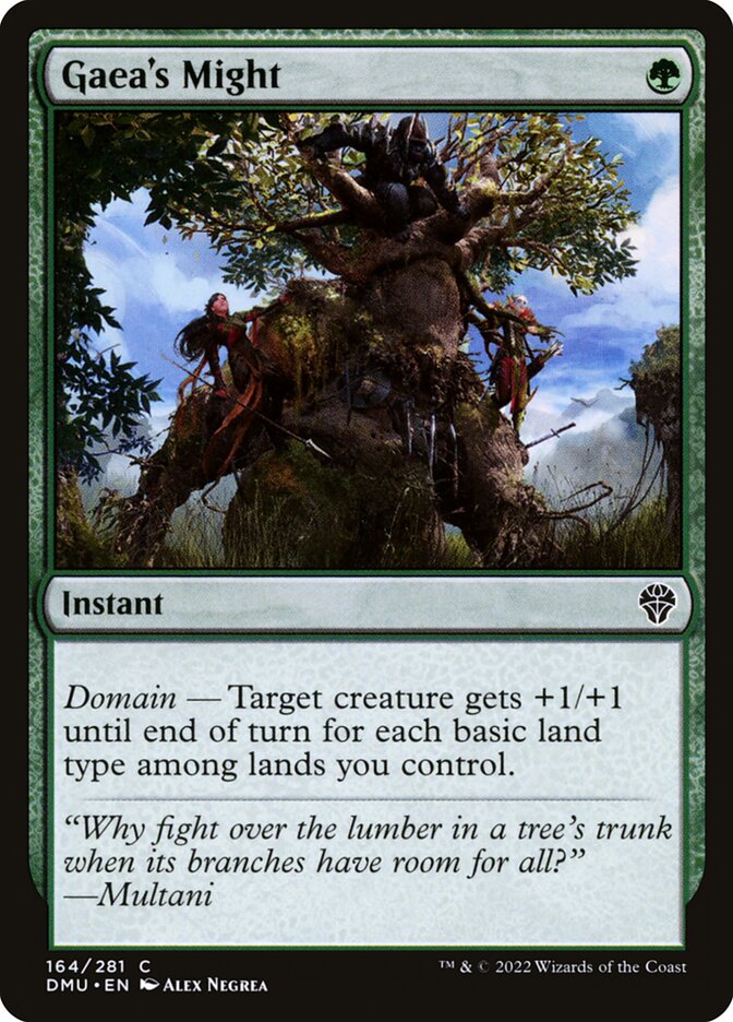 Gaea's Might 164 (Dominaria United)  - Foil | Good Games Adelaide SA
