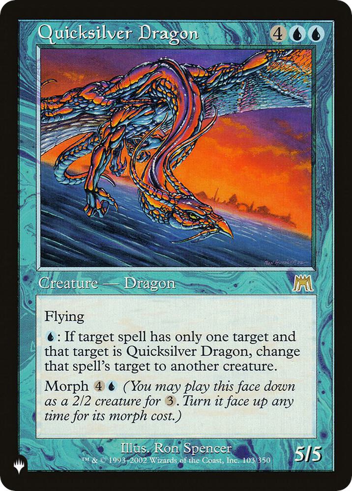 Quicksilver Dragon 103/350 (The List Reprints)  | Good Games Adelaide SA