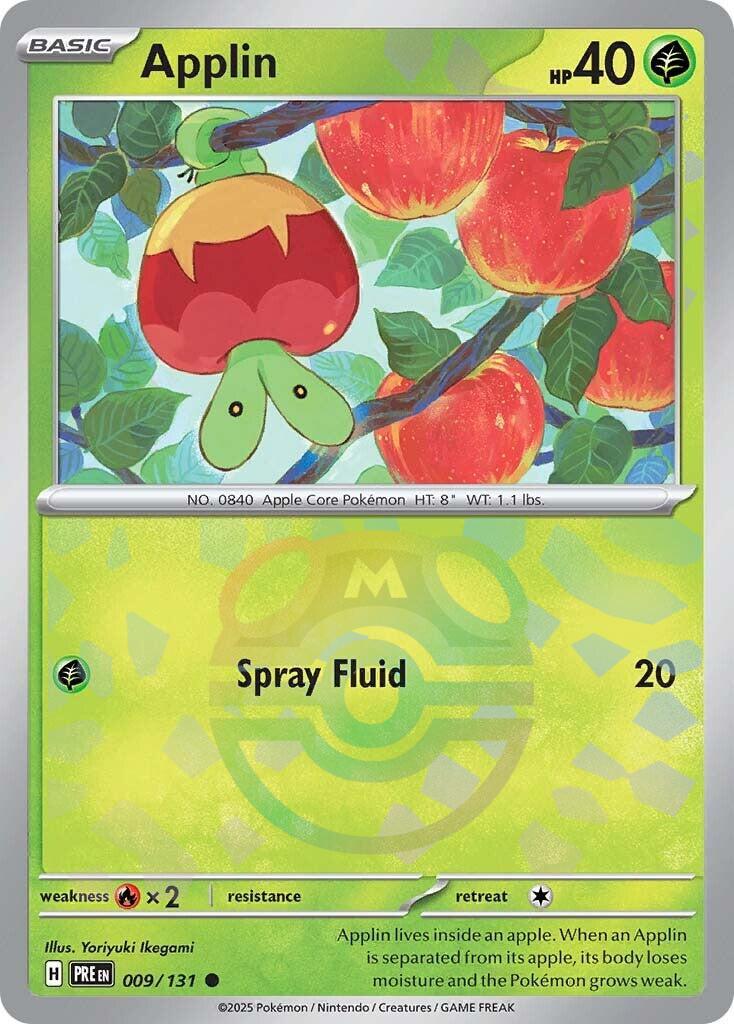 Applin (009/131) (Master Ball Pattern) [Scarlet & Violet: Prismatic Evolutions] | Good Games Adelaide SA
