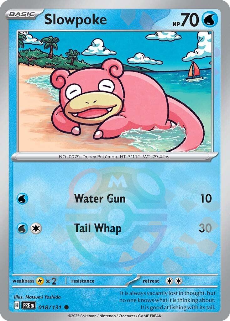 Slowpoke (018/131) (Master Ball Pattern) [Scarlet & Violet: Prismatic Evolutions] | Good Games Adelaide SA