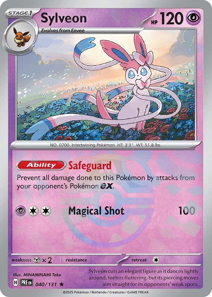 Sylveon (040/131) (Master Ball Pattern) [Scarlet & Violet: Prismatic Evolutions] | Good Games Adelaide SA