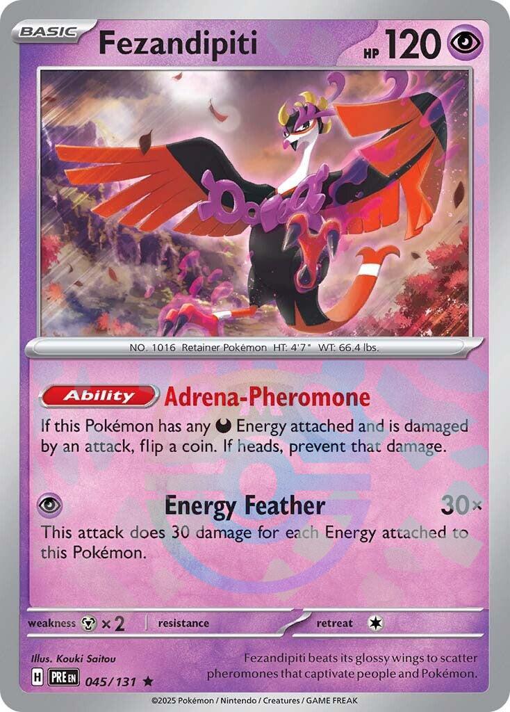 Fezandipiti (045/131) (Master Ball Pattern) [Scarlet & Violet: Prismatic Evolutions] | Good Games Adelaide SA