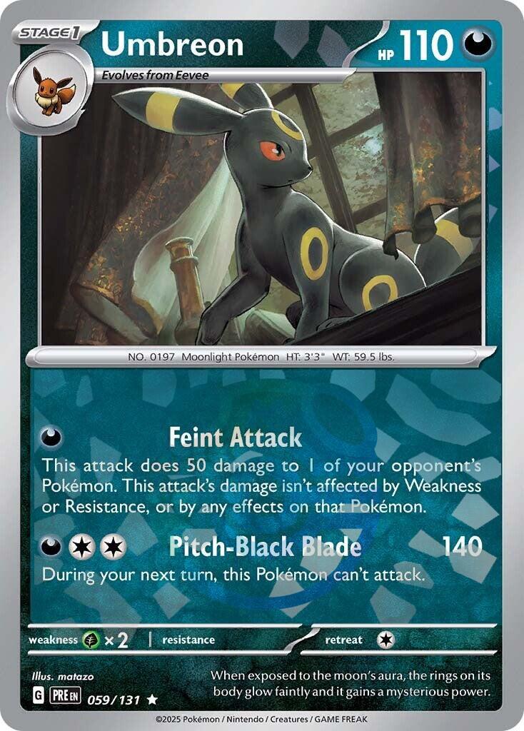 Umbreon (059/131) (Master Ball Pattern) [Scarlet & Violet: Prismatic Evolutions] | Good Games Adelaide SA