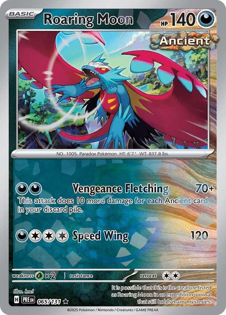 Roaring Moon (065/131) (Master Ball Pattern) [Scarlet & Violet: Prismatic Evolutions] | Good Games Adelaide SA