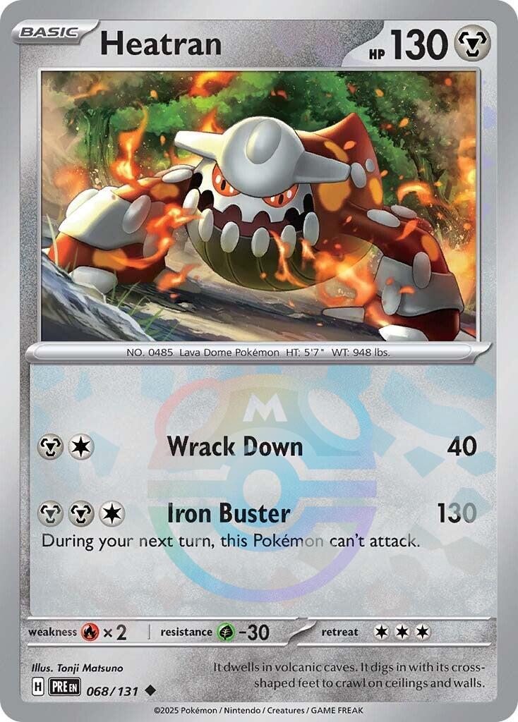 Heatran (068/131) (Master Ball Pattern) [Scarlet & Violet: Prismatic Evolutions] | Good Games Adelaide SA